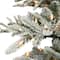 9ft. Pre-Lit Flocked Aspen Fir Artificial Christmas Tree, Clear Lights